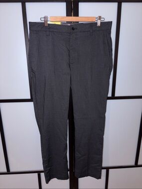 Ted Baker Men's Dark Gray Dress Pants - Straight Leg - Size 32x30